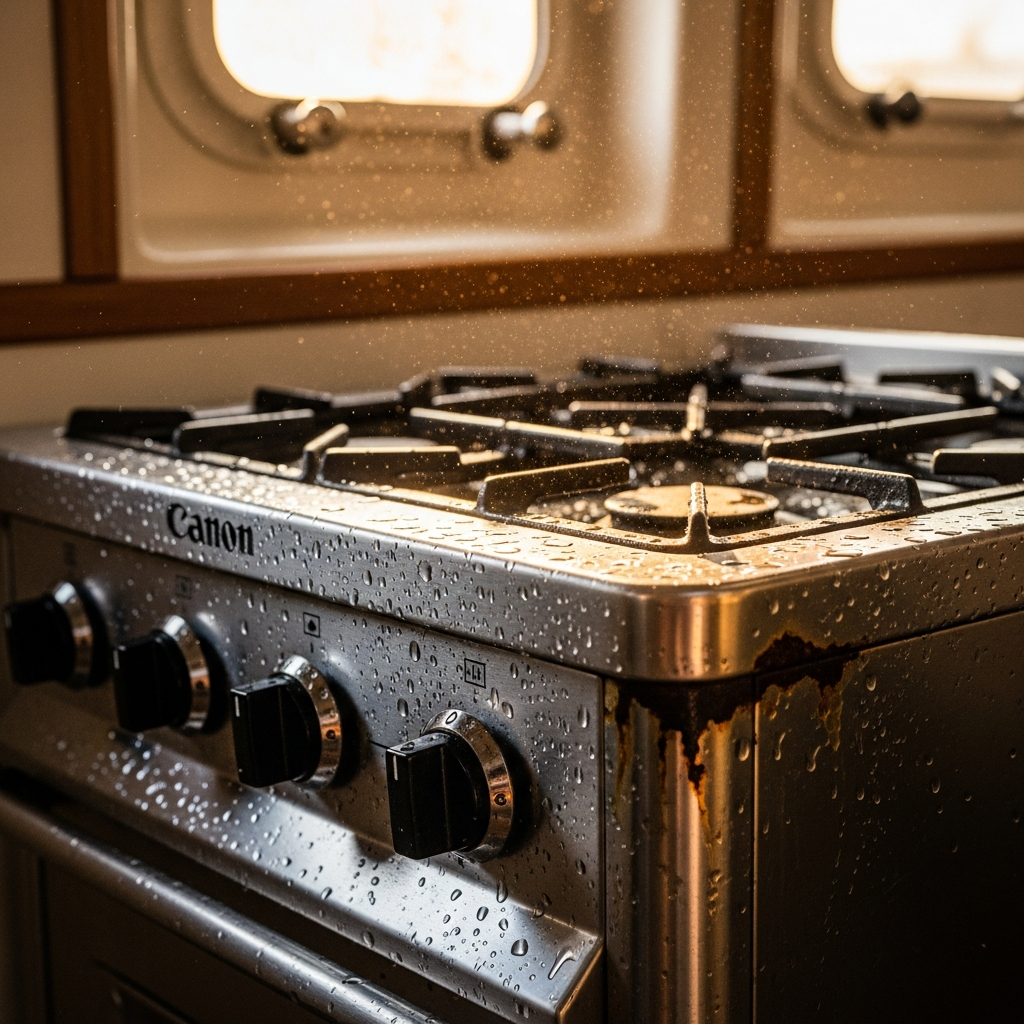 Sailboat Saltwater Galley Stove Rust Prevention